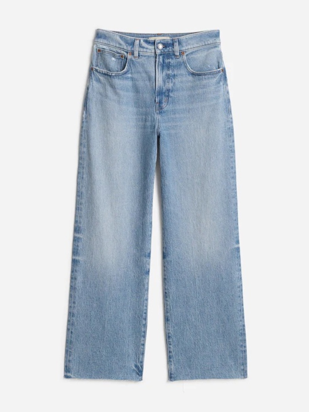 Madewell The Perfect Vintage Wide-Leg Crop Jean - Light Wash - Picture 7 of 14